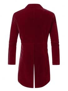 Men's Velvet Tailcoat, Formal Tuxedo Suit For Banquet, Wedding, Hosting