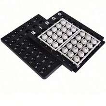 Creative Bingo Game Set - Plastic & Cast Iron Material, No Electricity Needed - Reusable Traditional Bingo Game, Lucky Ball Lottery Machine, Bar Club Supplies, Friends & Family Entertainment Game, Game Party Supplies (Mini Shaker) - Multicolor - View 8