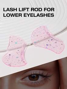 1 Pair Lower Lash Lift Pads, Self-Adhesive Lash Lift Shields For Eyelash Curling And Lifting, Reusable Silicone Lash Rods For Eyelash Perm Lamination - Multicolor - View 2
