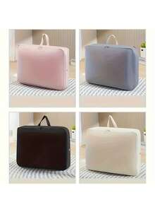 Multifunktionale komprimierte staubdichte Aufbewahrungstasche, Kleidung und Decken Transporttasche mit großer Kapazität, tragbare und platzsparende selbstkompressionstasche, Decken- und Bettwäsche-Organizer-Taschen mit Reißverschluss, platzsparende Kleiderschrank-Organizer für Kleidung, Decken, Pullover, Mäntel, geeignet für Reisen und Zuhause, Kleiderschrank-Organisation und Aufbewahrung Kleiderorganizer Schlafzimmer