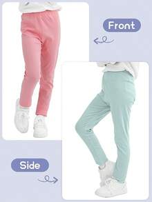 Halloween Kids Costumes 6 Pack Girls Leggings Ankle Length Cotton Leggings Comfortable Stretchy Footless Tights Soft Pants