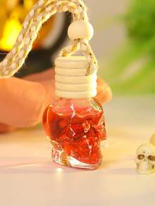 1 Stück Totenkopf-Duftkerze mit individueller Duftauswahl, Autoduft, Raumduft, Schrank, Toilette, personalisiertes Ornament, leicht, praktisch, Festivalgeschenk, natürlicher, einzigartiger Duft, Lufterfrischer, schnell frisch, langanhaltend, Duft bis zu 60 Tage