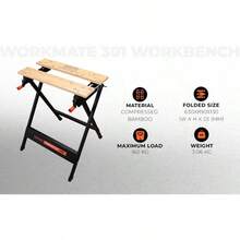 BLACK+DECKER Workmate 301 Workbench WM301XJ - Black - View 3