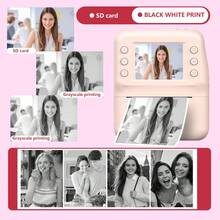 Instant Print Digital Camera For Men, Women & Kids - HD Selfie Camera With Built-In More Filters, 1080P Photo/Video Recording,Built-In Rolls Paper - Portable Mini Printer For Travel, Valentine's Day, Christmas, Birthdays, Parties - Best Creative Gift For Couples, Friends, Family(1300mAh Rechargeable Batteries)