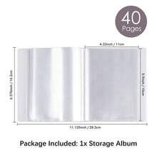 CYFUN DESIGN 1 Pc A6/Large Size Clear Sticker Photo Storage Album Stamp Cutting Dies Storage Book Organizer Folder - Clear - View 12
