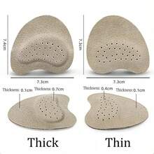 2/4pcs Sandals Anti-Slip Stickers Leather Forefoot Pad Women High Heels Pain Relief Insert Insoles Toe Cushion Foot Care Shoes PadInsole Comfortable,Insole Sports,Insole Sports Shoes