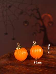 5/10/20 pezzi Perline fai-da-te per artigianato, decorazioni a forma di zucca di Ognissanti, perline pendenti, perline sparse, accessori per collane e braccialetti fatti a mano