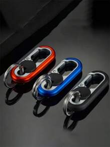 高级合金双环钥匙扣，商务钥匙扣，时尚男士钥匙扣，金属钥匙扣，汽车造型钥匙扣，适合所有年龄段 - 彩色 - 查看 23