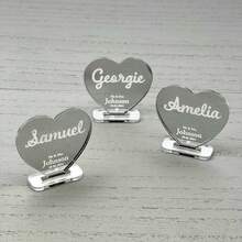 10/30/50/100/200张定制婚礼桌号卡，镜面金色亚克力材质，纪念品/回礼/座位安排，派对装饰 - 彩色 - 查看 5