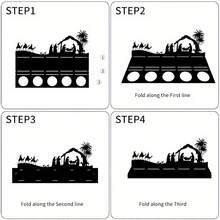 Soporte decorativo de metal para velas, candelabro de hierro forjado con corte láser, diseño lindo y elegante para velas de té, accesorios de decoración del hogar, regalo, decoración navideña, decoración de interiores/exteriores para vacaciones y Navidad, regalo de Navidad único