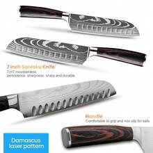 Professional Kitchen Chef Knife - Ultra Sharp Meat Cleaver And Vegetable Kitchen Knife, Chef Knife For Home And Kitchen, Home Cooking Gifts For Women And Men - D - View 7
