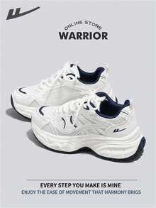 WARRIOR Warrior Comfortable Street Style Chunky Shoes For WomenSpring And SummerComfortable Running Shoes Modest Style Casual Yet Sleek Sneakers Applicable Throughout The Year Wear-Resisting All-Day Wear Training Sneakers