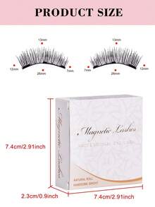 1 Paio Di Ciglia Magnetiche Riutilizzabili, Aspetto Naturale, Ciglia Magnetiche Senza Colla, Ciglia Magnetiche Morbide Facili Da Indossare E Rimuovere, Strisce Di Ciglia, Ciglia Finte