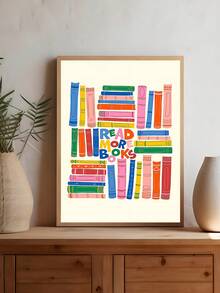 Tranh treo tường "Đọc nhiều sách hơn" - Poster góc đọc sách đầy màu sắc, tranh canvas hiện đại truyền cảm hứng, poster đọc sách thư viện phong cách cổ điển, thích hợp trang trí phòng ngủ, phòng khách, văn phòng, phòng ăn, nhà bếp, phòng học, hành lang, ký túc xá, phòng tắm. - Nhiều màu - Xem 7
