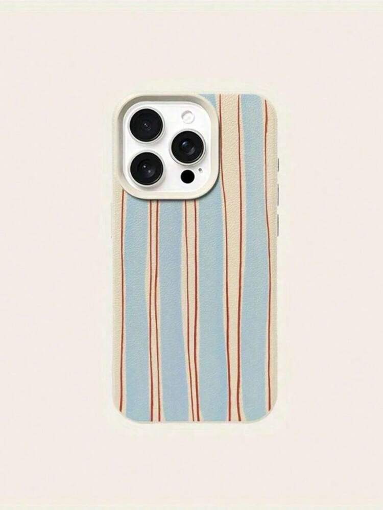 Funda de Teléfono con Textura de Cuero Sintético Compatible con iPhone 17 Air/16E/15/14/13/12/11 Pro/Promax/Plus/X/XS/XS Max, Buen Agarre, Múltiples Colores Disponibles, Protección de Borde Suave, Adecuada para Hombres y Mujeres - Blanco antiguo - Añade 2