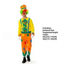 [Halloween Bestseller] Adult Clown COS Costume Full Set, Clown Costume Suitable For Men And Women, Circus Theme Party Performance Outfit - Multicolor - View 15