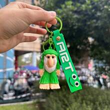 1 قطعة سلسلة مفاتيح كرتونية لمخلوق أسطوري من فانتازيا Y2K الإيطالية، تميمة معلقة "تونغ تونغ ساحور"، سلسلة مفاتيح سيارة بطراز "تراللاروترالالا" انتزاعي، مع سلسلة رقبة ملونة بعبارة "فن"، سلسلة مفاتيح إبداعية غريبة، عناصر إبداعية ثقافية وطنية، إكسسوارات شخصية للطلاب، سلاسل مفاتيح مضحكة للمراهقين والأطفال، ديكور مضحك لحقيبة وسيارة - متعدد الألوان - مشاهدة 5