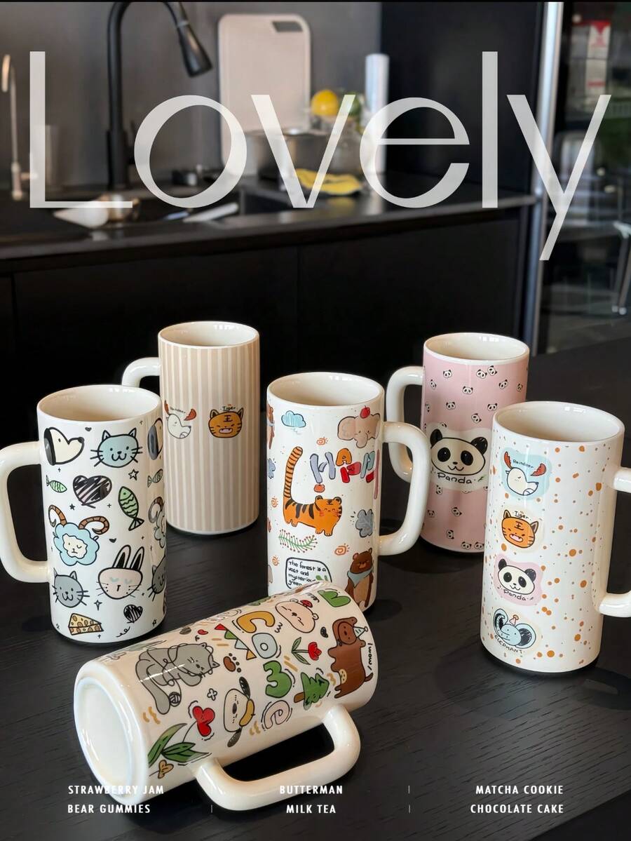 Elegant Lily Of The Valley Pattern Cup, Saucer And Spoon Set - Suitable For Coffee, Afternoon Tea, Home Use, Holiday And Wedding Gifts