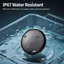 安卓迷你追踪器查找我的设备智能标签蓝牙搜索定位器追踪查找器儿童钥匙包钱包宠物 - 黑色 - 查看 7