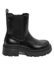 Bottines Chelsea Femme Semelle Crantée – Élégance Urbaine - Black - View 3