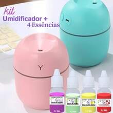 Humidifier Aromatizer KIT Assorted/Random Color + 4 Water-Soluble Essences | Mini-Egg Air Diffuser 220ml | L.B.LS.FO - 混合香型 - 查看 5