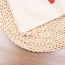 Christmas Gift Printing Linen-Like Drawstring Pouch, DIY Christmas Gift Packaging, Christmas Decoration, Essential For Gift Wrapping And Presentation - Multicolor - View 7