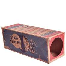 1pc Funny Cat Tunnel Toy Foldable Holes Kitten Kraft Paper Tunnel Cave Cat Toy - Army Green - View 6
