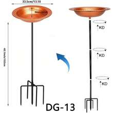 1pc Metal Bird Bath Rack And Feeder With Stakes, Used For Outdoor Garden, Yard, And Lawn Decoration, With Five Sturdy Grip Diameters Inserted Into The Ground - Outdoor Garden Water Features Outdoor Decor Garden Decor Home Decor - Multicolor - View 14