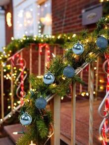 44 Stück Weihnachtskugeln, Weihnachtsbaum Dekorationen, hängende bruchsichere Plastikkugeln, geeignet für Weihnachtsbaum, Feiertage, Hochzeitsfeier, Fenster Weihnachtsdekoration, Geburtstag, Valentinstag, Ostern, Heim, Büro Wanddekoration, komplette Weihnachtsbaum Dekorationen, schaffen Sie Feiertagsatmosphäre - Weihnachtsgeschenk, Größe: 7/6/5/4/3cm (2,8/2,4/1,9/1,6/1,2 Zoll) - Blau - Übersicht 4
