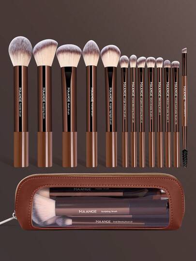 MAANGE 13/14/16/17/22pcs Professional Soft Long Aluminum Tube Makeup Brush Set,Soft Foundation Brush, Eyeshadow Brush, Eyebrow Brush, Blending Brush,Highlight Brush,Concealer Brush,Makeup Brush For Powder Liquid Cream,For Daily Use And Travel,Makeup Accessories Gifts For Friends ,Brush Set,Makeup Brush Kit,Make Up Brush Set,Make Up Set Complete,Makeup Brush Set,Complete Makeup Kit,Brush Kit,Brushes Makeup Set,Makeup Gift Set,Set
