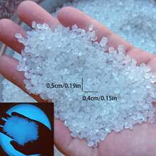 2000/6000pcs Solar Powered Glow Pebbles - 0.38cm Glow Stones, Suitable For Aquarium And Potted Plants, ABS Resin - Multicolor - View 5