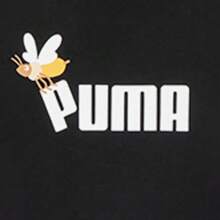 Puma 儿童 2026 春季卡通印花舒适长袖圆领套头卫衣 670131-01 - 黑色 - 查看 4