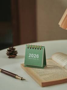 Cirelle 1pc Minimalist 2026 Mini Desktop Calendar, Suitable For Desk Decor