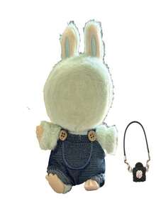 1 طقم ملابس + 1 إكسسوار صغير، لدمية بلوش مقاس 15/17 سم، إكسسوار دمية حقيبة ظهر سلسلة مفاتيح قابلة للتغيير، بدون دمية