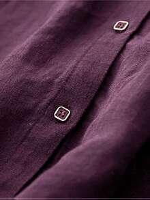 Women's V-Neck Open Front Casual Loose Plus Size Dress, Elegant Autumn/Spring