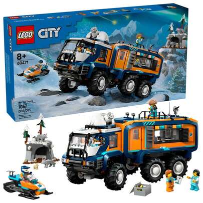LEGO City Arctic Explorer Science Lab Truck Building Toy - STEM Pretend Play Set For Boys & Girls, Ages 8+ - Buildable Toy Truck For Kids With 5 Minifigures - Gift Idea For Birthdays - 60471