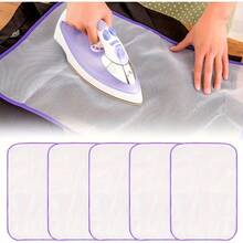 [1pc Polyester Ironing Pad] 1pc High-Temperature Resistant Polyester Fiber Ironing Mesh Pad |   Protects Clothing & Iron, Anti-Stick, Easy To Clean, Multiple Colors, Ideal For Delicate Fabrics & Ironing Accessories Ironing Pad Steam Iron - 隨機顏色*1(35cm*50cm) - 查看 3