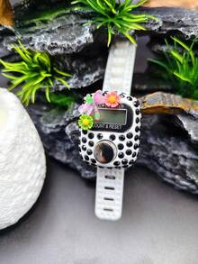 Middle Eastern Devout Counting Fashion Bracelet | Crystal Cluster Embedded Electronic Counter, Random Floral Decal Hides Exclusive Surprise, Long Press 3-5 Seconds To Reset, Collision Of Devout Counting And Fashionable Aesthetics, Each Piece Is Unique, Engraved Symbol Of Devout Moments (Main In Middle East, New Favorite For Wrist Prayers, Combines Ceremonial Sense And Exquisiteness As A Faithful Companion)