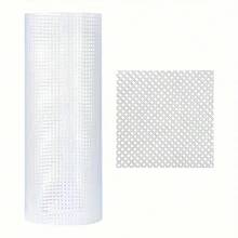 5 Piezas de Malla Plástica de 33x50cm para Ganchillo y Manualidades de Costura DIY, Accesorios de Costura Hechos a Mano, Regalos con Diseños de Corte Libre, Malla Plástica para Bolsas de Ganchillo y Forro - Malla de agujero pequeño blanca de 2,5 mm - 5 piezas - Ver 4
