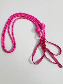 1pc New Fashion Embroidered Cute Tiger Head Design Foldable Nylon Tote Bag, Adjustable Shoulder Strap, Suitable For Commuting, Party, Shoulder/Crossbody, Bags For Ladies Fashionable