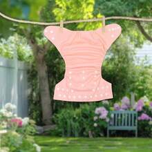 2/4/6/14 Stück einfarbiges Stoffwindel-Set, wasserdichte Baby-Windelhosen, verstellbare Druckknopf-Stoffwindeln 5-13kg, hautfreundlich