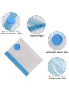 20/15 قطعة أكياس ضغط وختم فراغي، أكياس تخزين فراغية، أكياس سحاب فراغية، أكياس أمتعة موفرة للمساحة، أكياس ضغط للسفر، أكياس تخزين ملابس قابلة للطي، منظمات خزانة، أغطية سرير، ملابس شتوية - توفر 75% من المساحة، مقاومة للرطوبة والحشرات