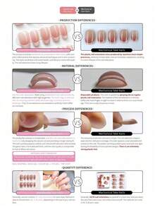 White Style Spicy Girl, Exquisite Heavy Industry, High-End White Display, Medium To Long Punk Style, Wearable Nail Art, Detachable Press On Nails Nail Supplies Nails - Multicolor - View 5