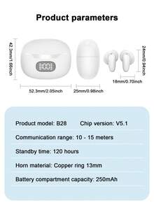 New B28 Mini Wireless Earbuds With Long Battery Life And High-Quality Sound - Multicolor - View 11