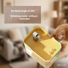 自动宠物饮水机静音流水猫狗饮水器智能防干涸大容量免电适用于小型犬猫防溅饮水用品 - 彩色 - 查看 3