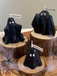 1 Stück Halloween Geist geformte duftende Kerze, handgemachtes duftendes Kerzendekoration, geeignet für Feste, Heimdekoration, Restaurants, Geburtstage, Partys, Badezimmer