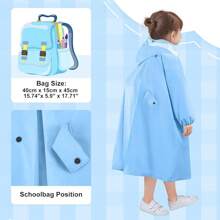 Raincoat With Hood, Lightweight Raincoat Girls, Long Rain Shirt Short Sleeve Shirt Long Sleeve Shirt Graphic Shirt Printed Shirt Solid Color Shirt Shirt Button Down Shirt Dress Shirt Henley Shirt Sweatshirt Hoodie Pullover Hoodie Zip Up Hoodie Cardigan Sweater Pullover Sweater Vest Dress Dress Party Dress Summer Dress Winter Dress Long Dress Short Dress Skirt A Line Skirt Pleated Skirt Skirt Maxi Skirt Shorts Shorts Cargo Shorts Athletic Shorts Board Shorts Pants Jeans Pants Cargo Pants Sweatpants Leggings Joggers Track Pants Overalls Jumpsuit Romper Sleepwear Nightgown Slippers Sandals Flip Flops Sneakers Running Shoes Tennis Shoes Basketball Shoes Boots Rain Boots Snow Boots Hiking Boots Hat Baseball Cap Hat Beanie Scarf Mittens Gloves Socks Knee High Socks Ankle Socks Stockings Uniform School Uniform Sports Uniform Costume Princess Costume Costume Costume Fairy Costume Anima - Blue - View 3