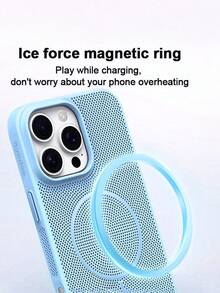 CteGlodrix Premium Ultra-Thin Breathable Heat Dissipation Magnetic Wireless Charging Phone Case, Compatible With IPhone 16, 15, 14, 13, 12, 11 Pro Max Plus, Shock-Resistant Armor Breathable PC Hard Shell Waterproof Anti-Fall Scratch Resistant - Black - View 7