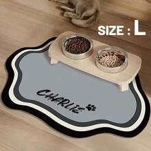 وسادة تغذية الحيوانات الأليفة المخصصة - سريعة الجفاف مع امتصاص الماء، وسادة طبق القطط المخصصة مانعة للانزلاق مع اسم الحيوان الأليف، سجادة أرضية للكلاب بطراز إسكندنافي زخرفي، محفور بأناقة، عصري، ملون، عتيق، جميل، متعاقد، مخصص للحيوانات الأليفة الصغيرة، فريد، مخصص، مخصص للحيوانات الأليفة للأعياد، لأعياد الميلاد، أجواء العطلات، ديكور الخريف - متعدد الألوان - مشاهدة 19