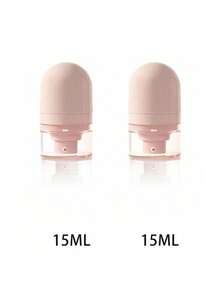 15-30-50ml Botellas recargables con bomba - Compactas y lindas, a prueba de agua y portátiles, botellas de viaje con tapa para crema cosmética, loción, ungüento, envases de crema para el cuidado de la piel, bálsamo labial, accesorios de baño y artículos de viaje esenciales - Rosa - Ver 15